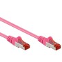 Cavo di rete Patch in CCA Schermato Cat. 6 Rosa F/UTP 2 m Bulk