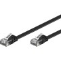 Cavo di Rete Patch Piatto in Rame Cat.6 Nero UTP 5m