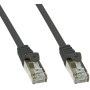 Cavo di rete Patch in rame Cat.6 Nero SFTP LSZH 1m