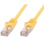 Cavo di rete Patch in rame Cat.6 Giallo SFTP LSZH 1,5m