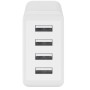 Caricatore da Muro USB a 4 vie 30W Bianco