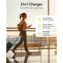 Caricatore Qi Wireless Caricabatterie 3in1 Stazione di Ricarica Pieghevole 15W