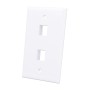 Placca porta frutti 2 posti mod. 503 Bianco