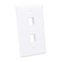 Placca porta frutti 2 posti mod. 503 Bianco