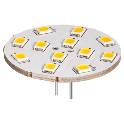 Faretto Led a Disco 12LED SMD G4 5050 2W 230lm Bianco Caldo, Classe E