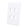 Placca porta frutti 4 posti mod. 503 Bianco