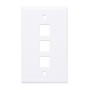 Placca porta frutti 3 posti mod. 503 Bianco