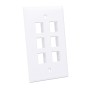 Placca porta frutti 6 posti mod. 503 Bianco