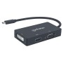 Convertitore Audio Video USB-C&trade 3-in-1 Multiporta HDMI DVI VGA