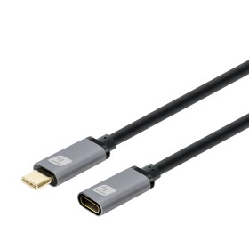 Cavo USB 3.2 Gen 2 USB-C&trade M/F Thunderbolt 3 E-Mark 1m Nero