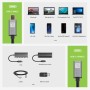 Cavo USB 3.2 Gen 2 USB-C&trade M/F Thunderbolt 3 E-Mark 1m Nero