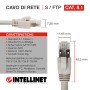 Cavo di rete Patch in rame Cat.8.1 SFTP LSZH 2m Grigio