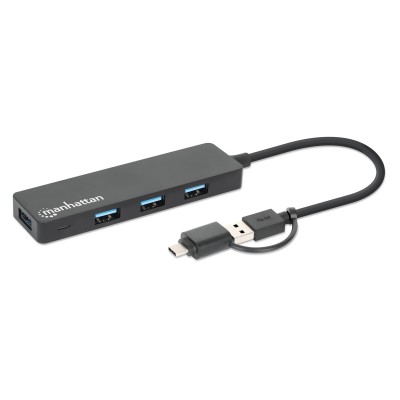 Hub USB 3.2 Gen1 4 Porte Combo USB-A e USB-C&trade