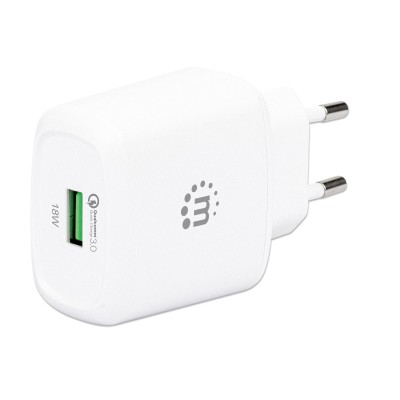 Caricatore USB da Muro QC3.0 18W Quick Charge&trade Bianco