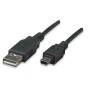 Cavo USB 2.0 A maschio/mini B 5 pin maschio 3 m Nero