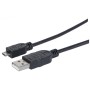 Cavo USB 2.0 A maschio/Micro B maschio 1,8m Nero