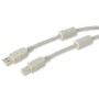 Cavo USB 2.0 A M / B M 1.8m con Ferrite Doppia Schermatura Grigio