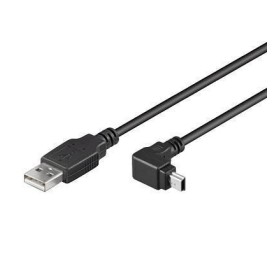 Cavo USB 2.0 A maschio/mini B maschio 90&deg 1,8 m Nero