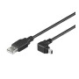 Cavo USB 2.0 A maschio/mini B maschio 90&deg 1,8 m Nero