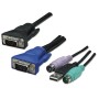 KVM Switch 8 porte combo USB + PS/2, OSD