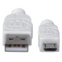 Cavo USB 2.0 A maschio/Micro B maschio 1m Bianco