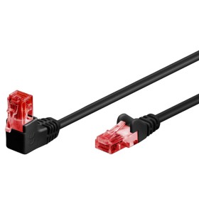 Cavo di rete Patch Connettore Angolato 90&deg CCA Cat.6 UTP 10m Nero
