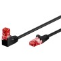 Cavo di rete Patch Connettore Angolato 90&deg CCA Cat.6 UTP 10m Nero