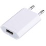 Caricatore USB 1A Compatto Spina Europea Bianco