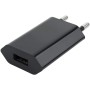 Caricatore USB 1A Compatto Spina Europea Nero