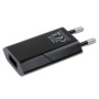 Caricatore USB 1A Compatto Spina Europea Nero