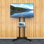 Carrello Supporto Pavimento Porta TV LCD/LED/Plasma 30''-65'' Mensola