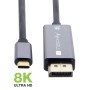 Cavo Adattatore USB-C&trade 3.2 a Displayport 1.4 8K@60Hz 1,8 m