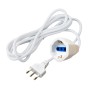 Cavo Alimentazione Italiana 16A Maschio / Schuko Femmina 5m Bianco
