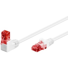 Cavo di rete Patch Connettore Angolato 90&deg CCA Cat.6 UTP 5m Bianco