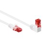 Cavo di rete Patch Connettore Angolato 90&deg CCA Cat.6 UTP 3m Bianco