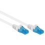 Cavo di rete Patch in Rame Cat. 6A Bianco U/UTP 0.5 m