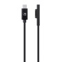 Cavo di ricarica da USB-C&trade a Surface&reg Connect 1,8m Nero