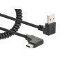 Cavo di Ricarica USB-A a USB-C&trade 1m Spiralato Nero