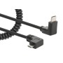 Cavo di Ricarica USB-C&trade a Micro-USB 1m Spiralato Nero