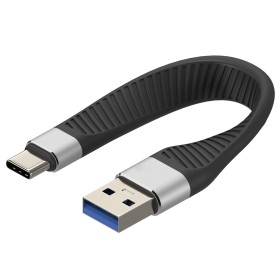 Cavo Corto Piatto USB-A a USB-C&trade Ricarica Rapida FPC 12 cm