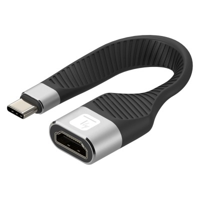 Cavo Corto Piatto USB-C&trade Maschio a HDMI Femmina FPC 13,6 cm