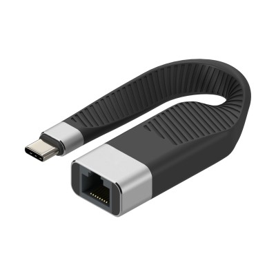 Cavo Corto Piatto USB-C&trade Maschio a RJ45 Femmina FPC 14,4 cm