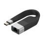 Cavo Corto Piatto USB-C&trade Maschio a RJ45 Femmina FPC 14,4 cm