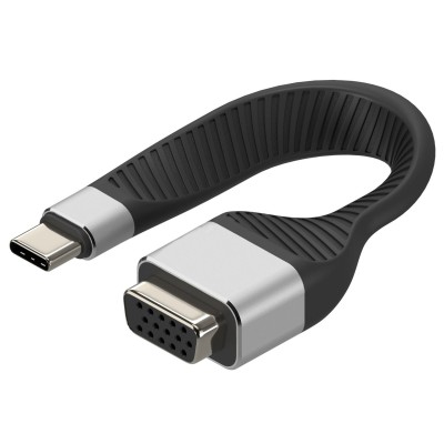 Cavo Corto Piatto USB-C&trade Maschio a VGA Femmina FPC 11,95 cm