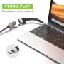 Cavo Corto Piatto USB-C&trade Maschio a HDMI Femmina FPC 13,6 cm