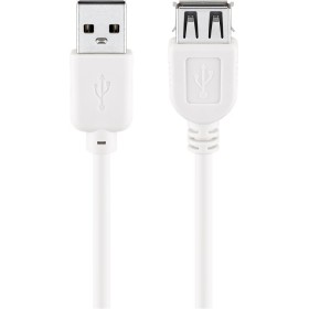 Cavo Prolunga USB A Maschio Femmina Alta Velocit&agrave 0.3m Bianco