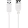 Cavo Prolunga USB A Maschio Femmina Alta Velocit&agrave 0.3m Bianco