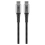Cavo Tessile USB-C&trade Maschio/USB-C&trade Maschio 0,5 m Grigio