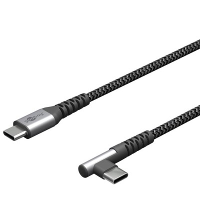 Cavo USB-C&trade Maschio Angolato a USB-C&trade Dritto 2m
