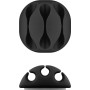 Clip Fermacavo Set da 5 pz Varie Misure Nero